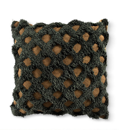 Betula Filled Square Cushion - Green