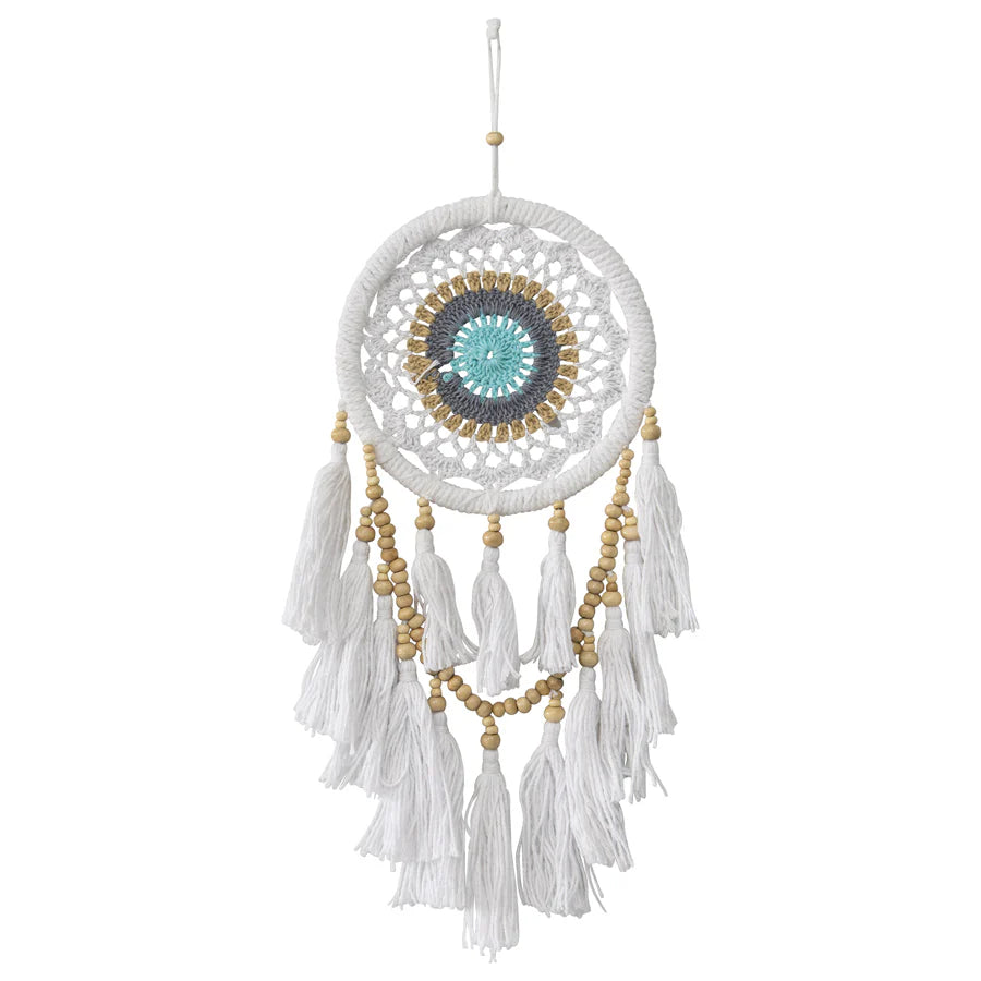 Boho Dream Catcher with Layered Tassel & Beads