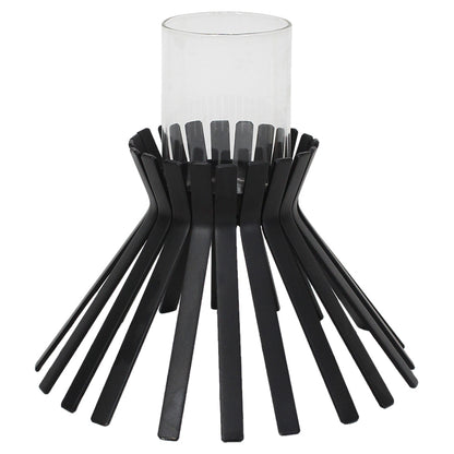 Eclipse Slatted Pillar Candleholder