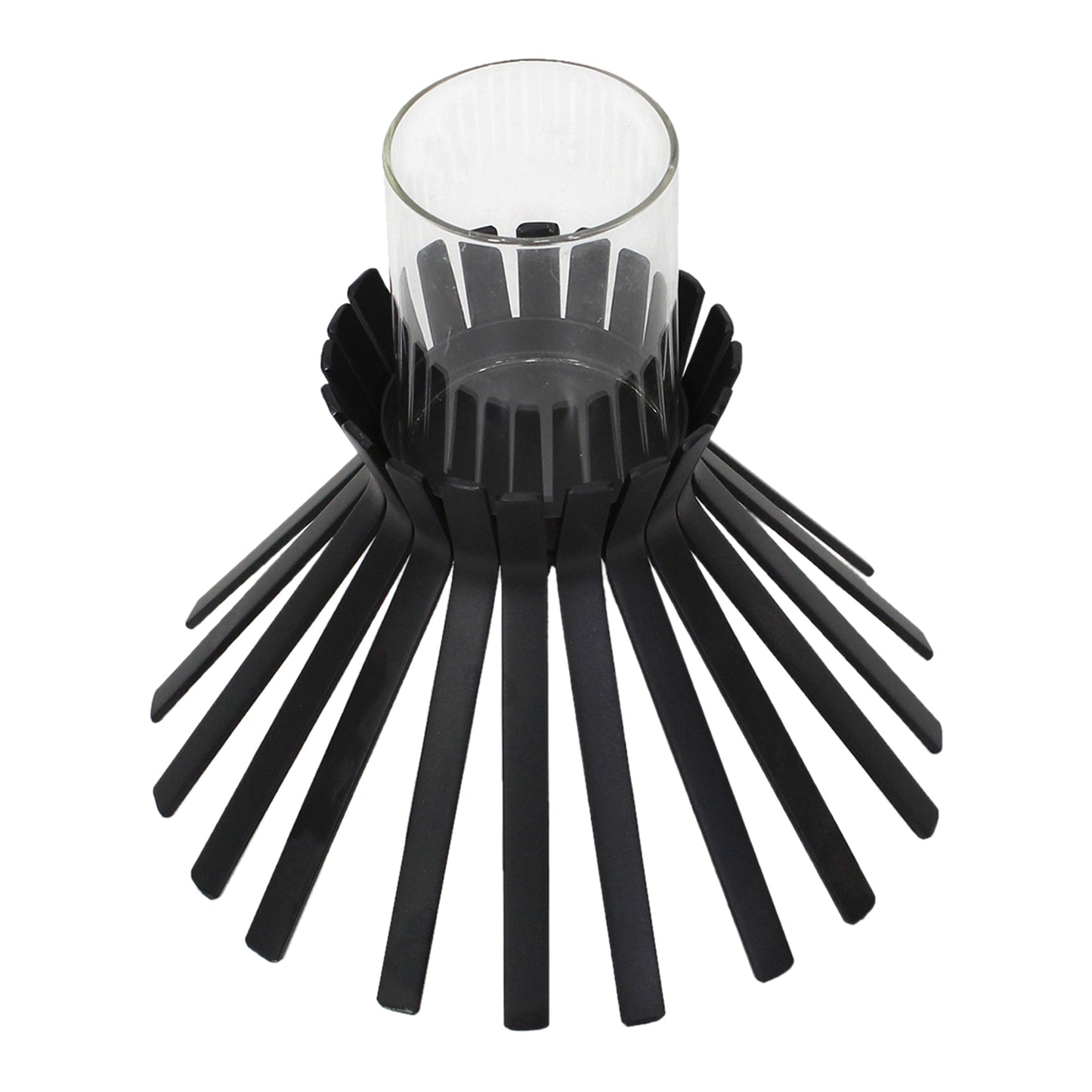 Eclipse Slatted Pillar Candleholder