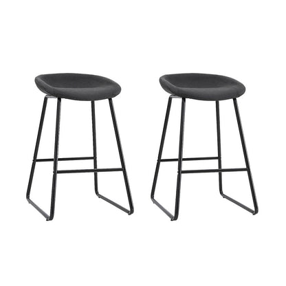 Ludovic Bar Stools - Black (Set of 2)