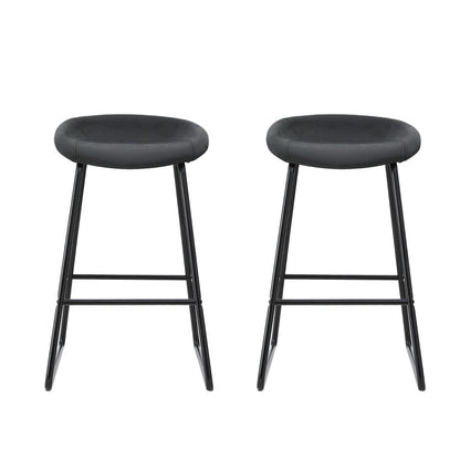 Ludovic Bar Stools - Black (Set of 2)