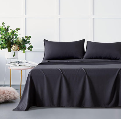 Bamboo Microfibre Sheet Set Charcoal