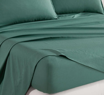 Bamboo Microfibre Sheet Set Green