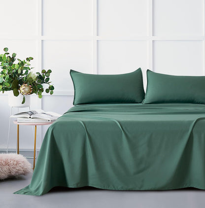 Bamboo Microfibre Sheet Set Green