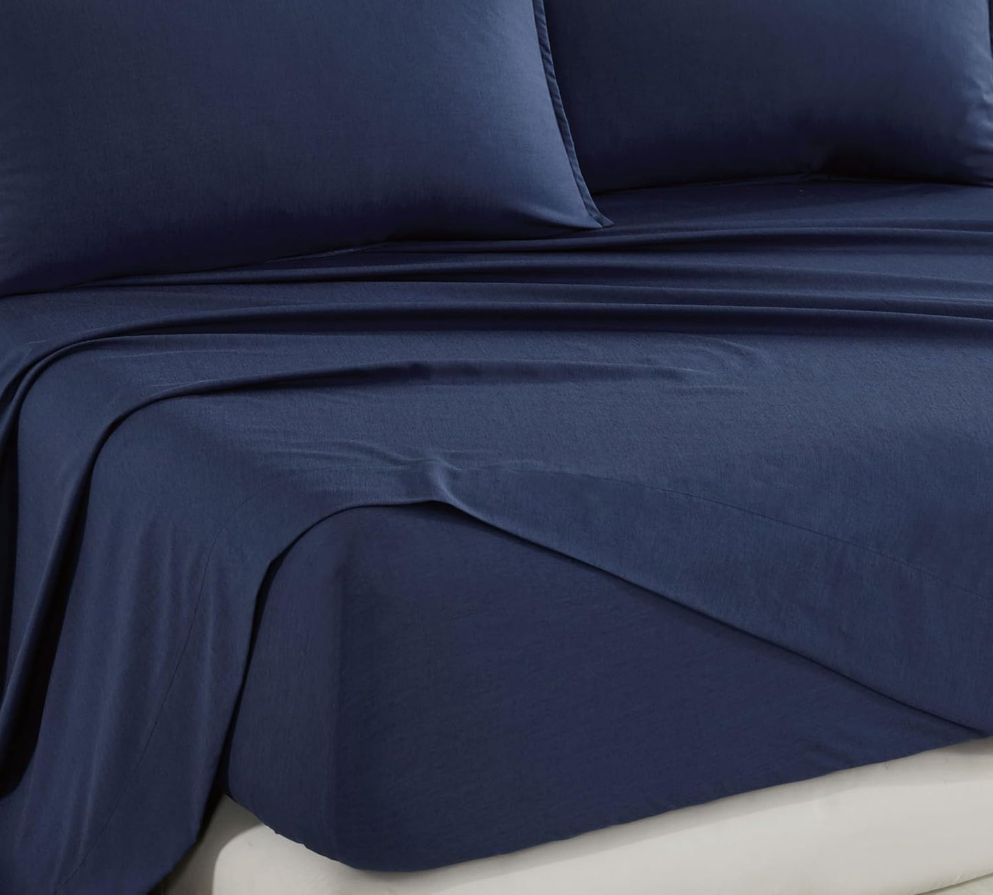 Bamboo Microfibre Sheet Set Navy