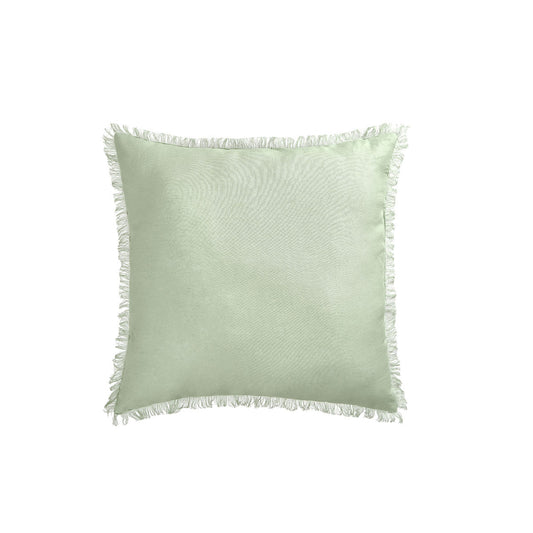 French Linen Filled Cushion Square - Sage