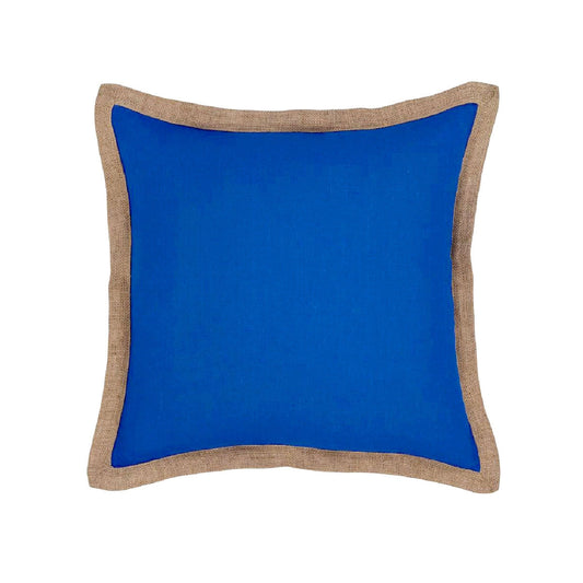 Hampton Linen Filled Cushion - Blue