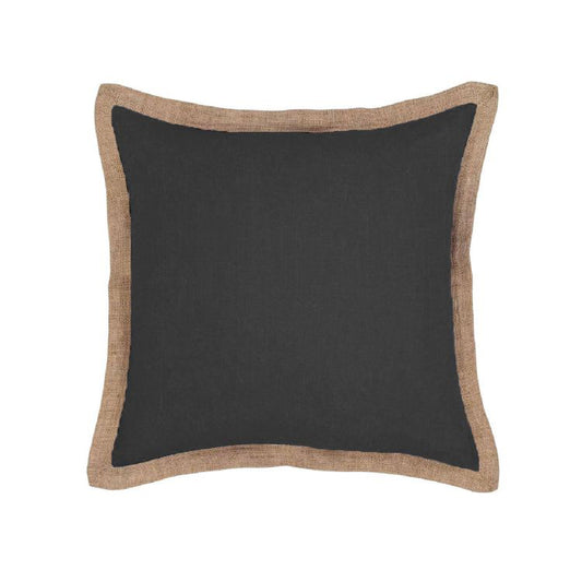 Hampton Linen Filled Cushion - Charcoal