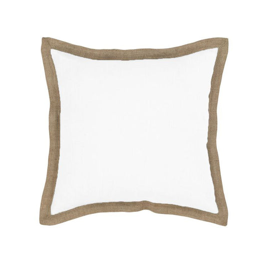 Hampton Linen Filled Cushion - White