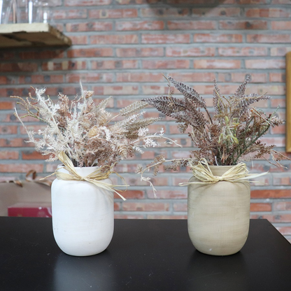 Dried Flowers Ceramic Vase (Set of 2)