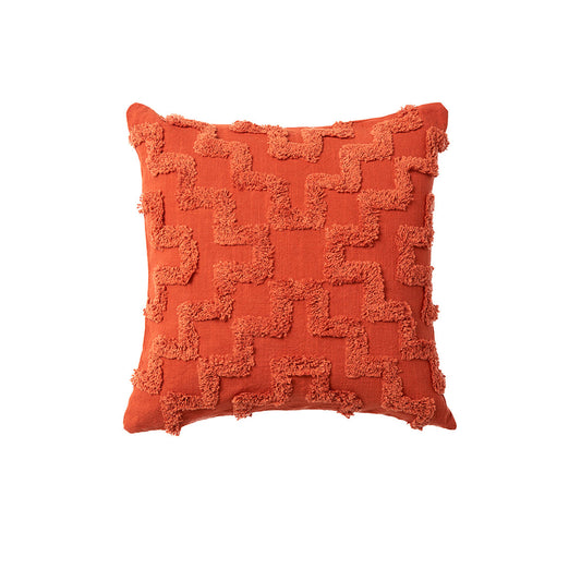 Janni Filled Square Cushion - Rust