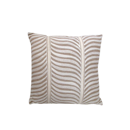 Pyrus Embroidered Linen Filled Cushion