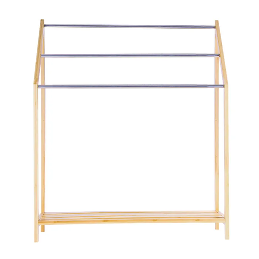 Standing Towel Rack - Bamboo