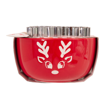 Reindeer Mini Mix Bowl Set - Red