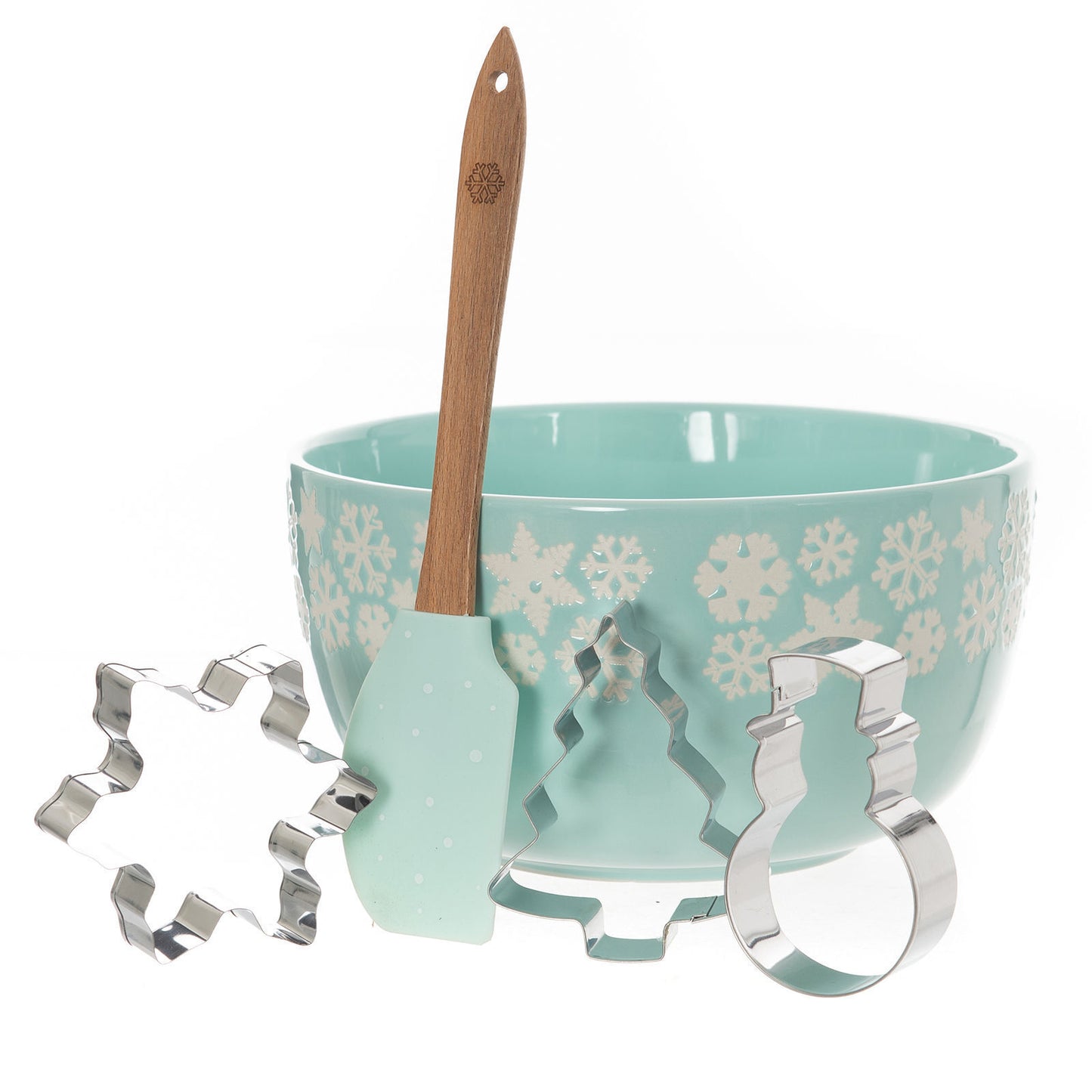 Icy Snowflake Mini Mix Bowl Set - Blue