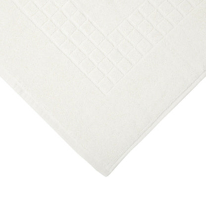 Microfibre Bath Mat Check Design - Cream