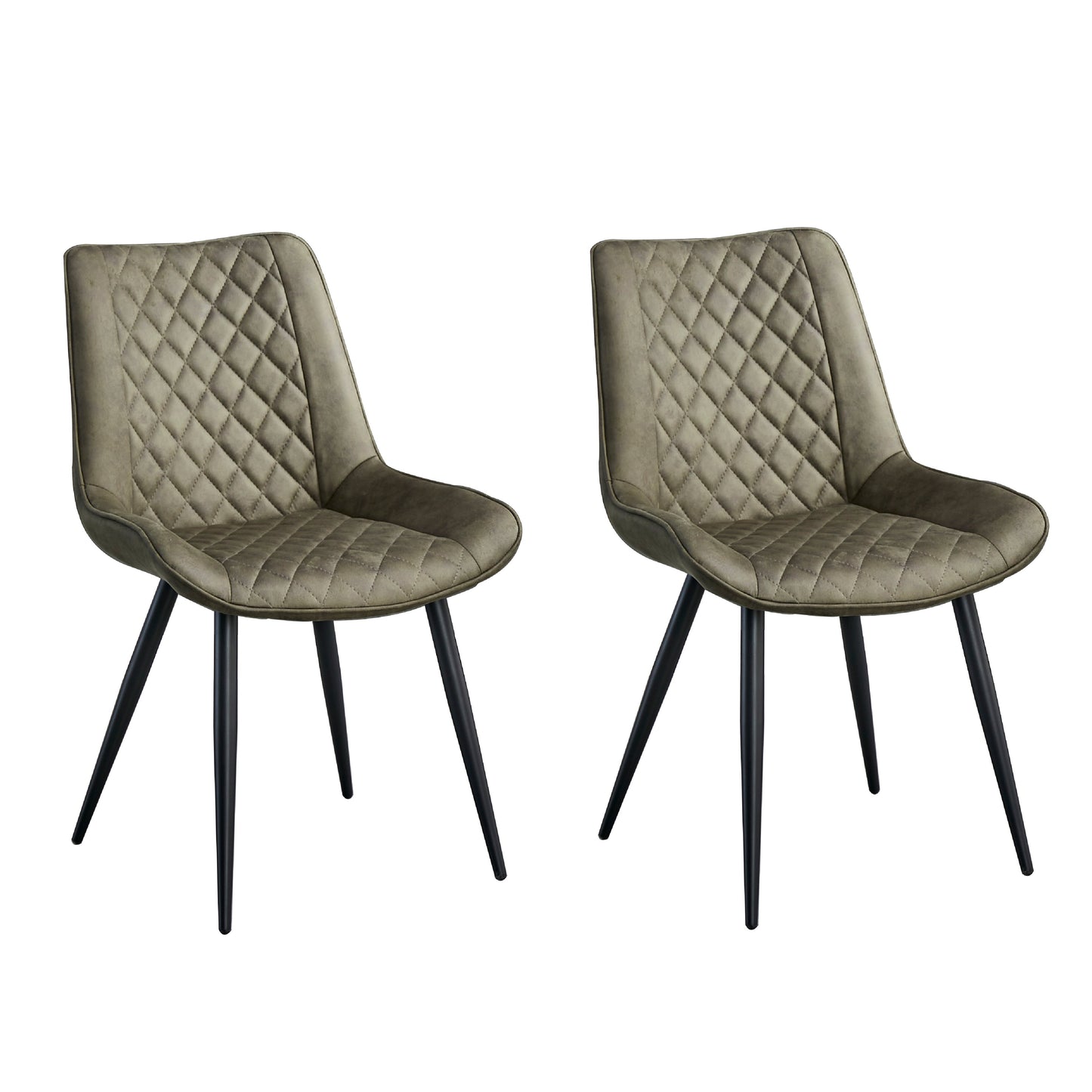 Tyler Fabric Dining Chair - Olive Green (Set of 2)