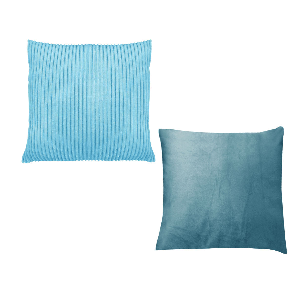 Calico Cordury Cushions - Sky (Set of 2)