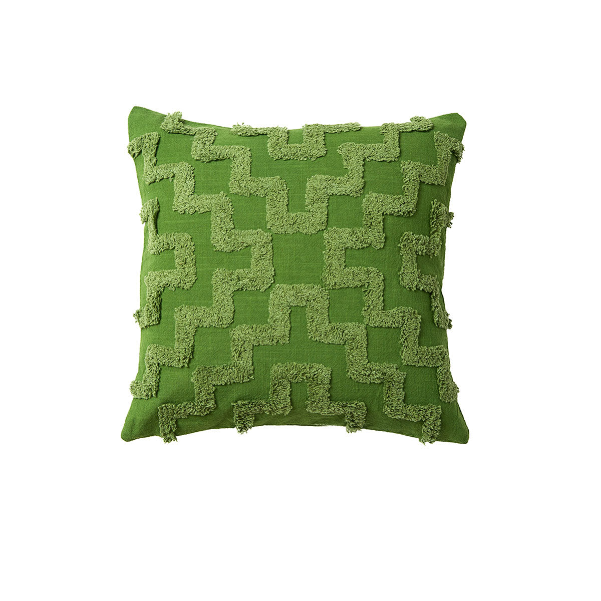 Janni Filled Square Cushion - Green