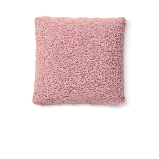 Sherpa Filled Square Cushion - Mauve