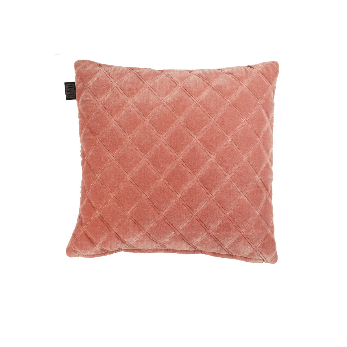 Vercors Cotton Velvet Filled Square Cushion - Pink