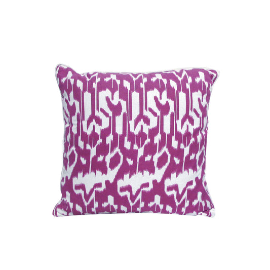 Acalan Ikat Purple Filled Cushion