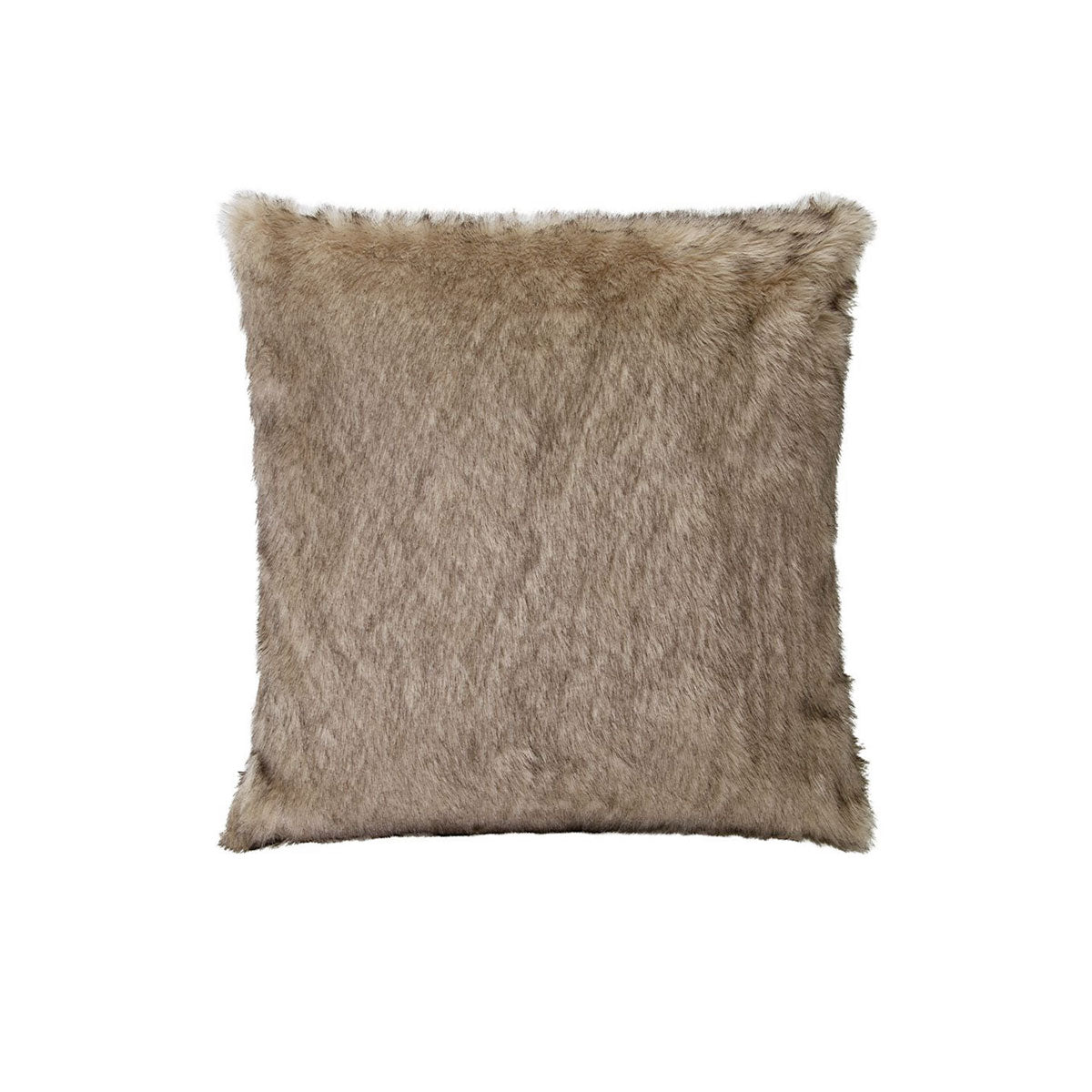 Fox Luxury Faux Fur Filled Cushion - Brown