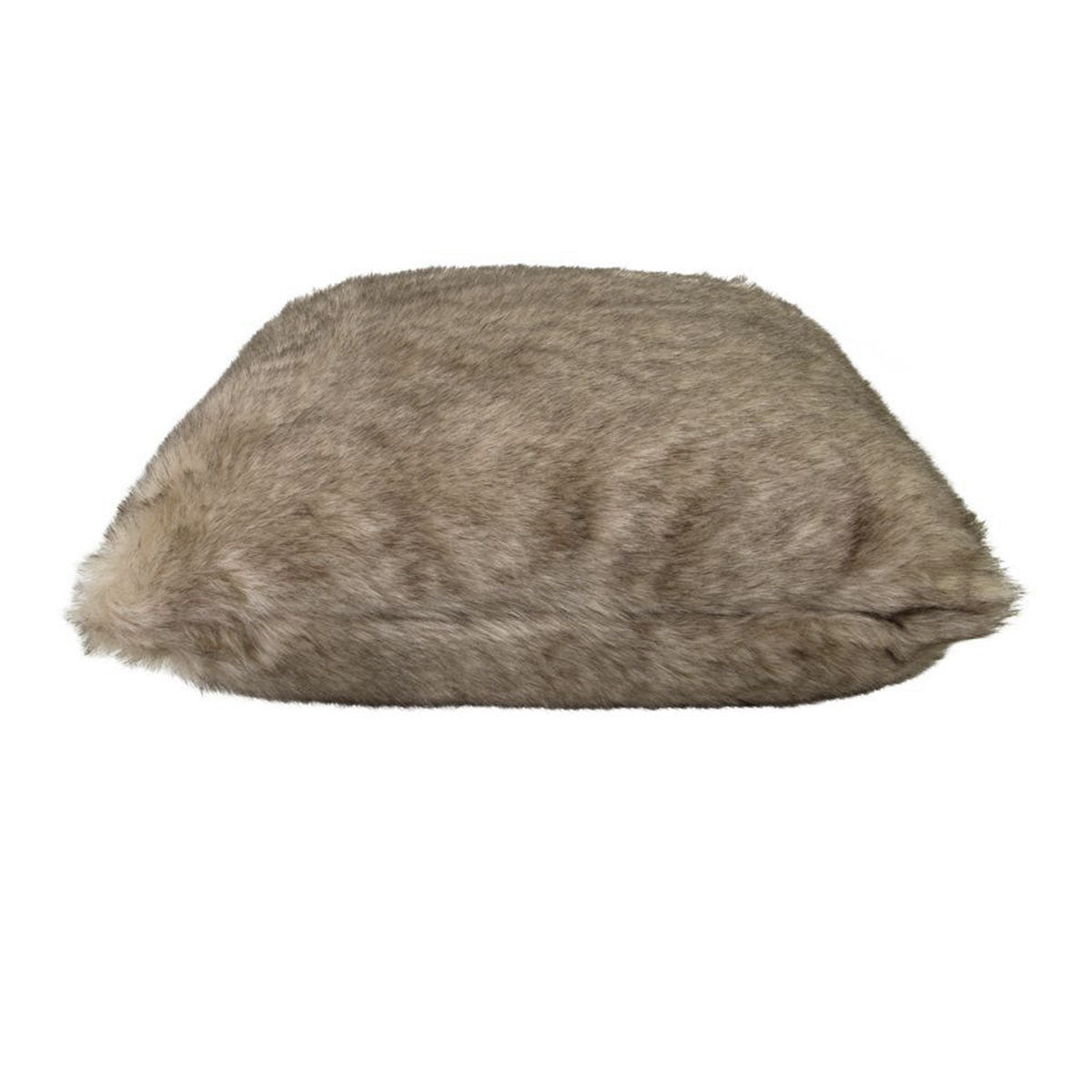 Fox Luxury Faux Fur Filled Cushion - Brown