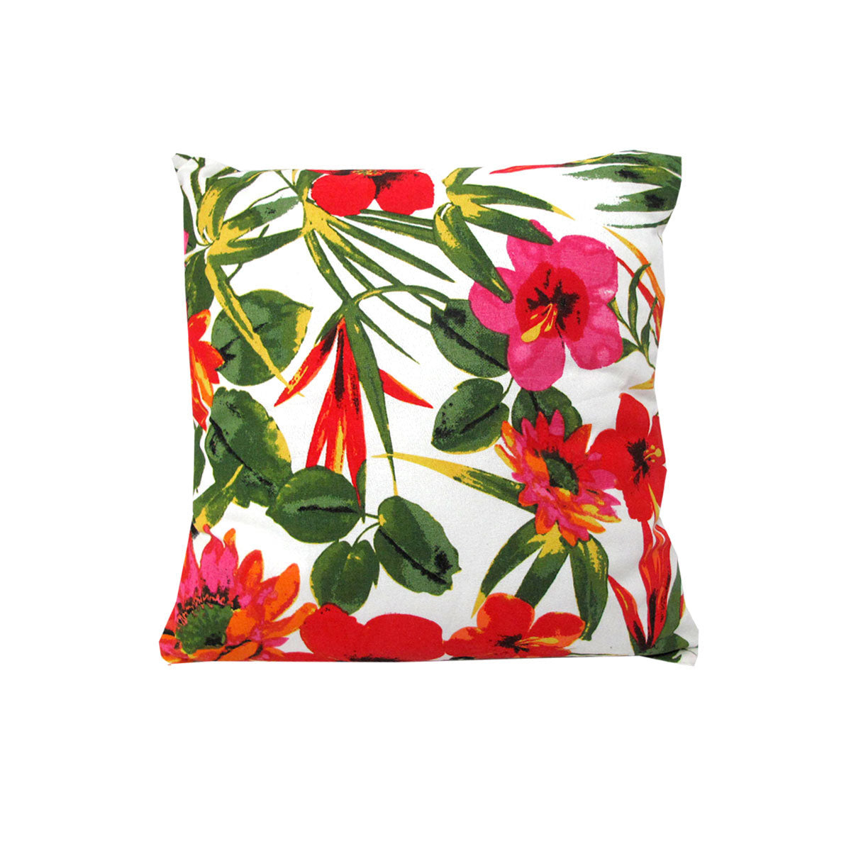 Kalani Floral Filled Cushion - Hot Pink