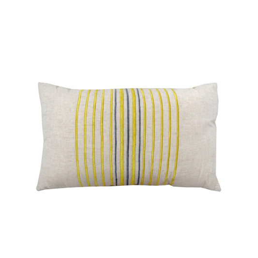 Sadie Embroidered Oblong Filled Cushion