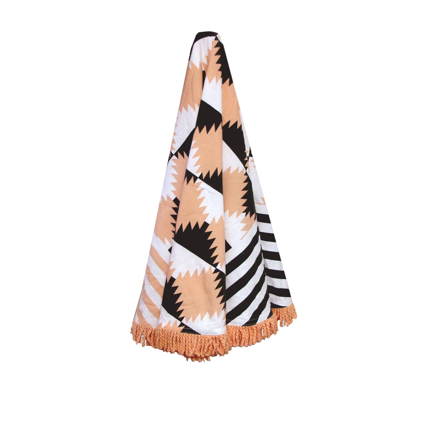 Arctic Round Turkish Towel - Peach