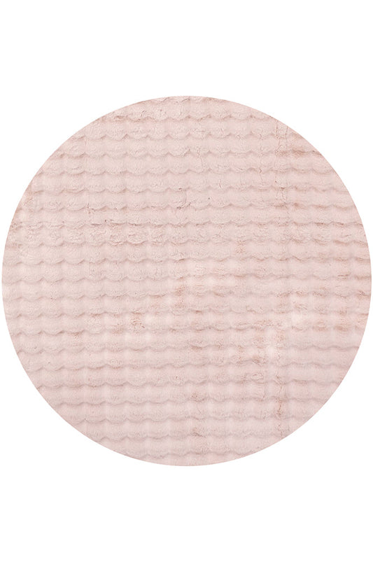 Bubble Round Rug - Blush (100X100)