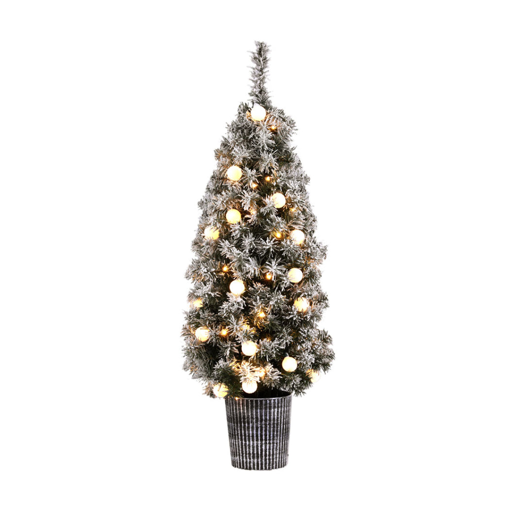 Potted Christmas Tree with LED Lights - 1.2M