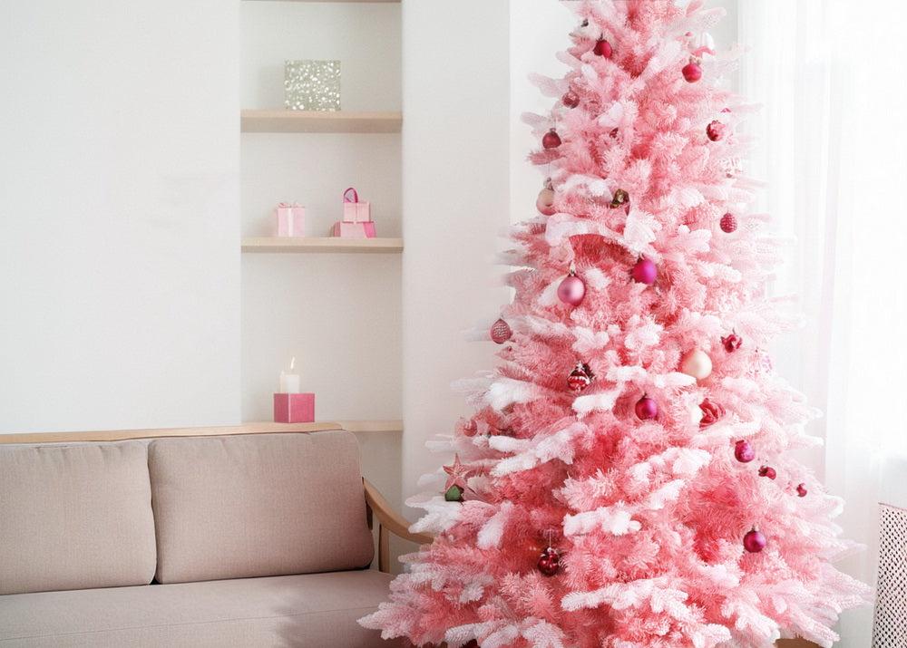 Christmas Tree Pink Snowy - 1.8m