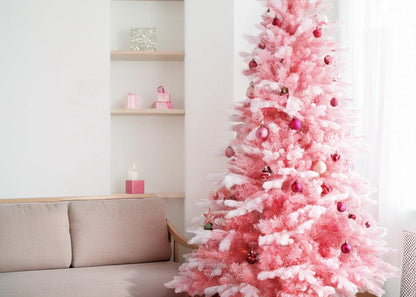 Christmas Tree Pink Snowy - 1.8m