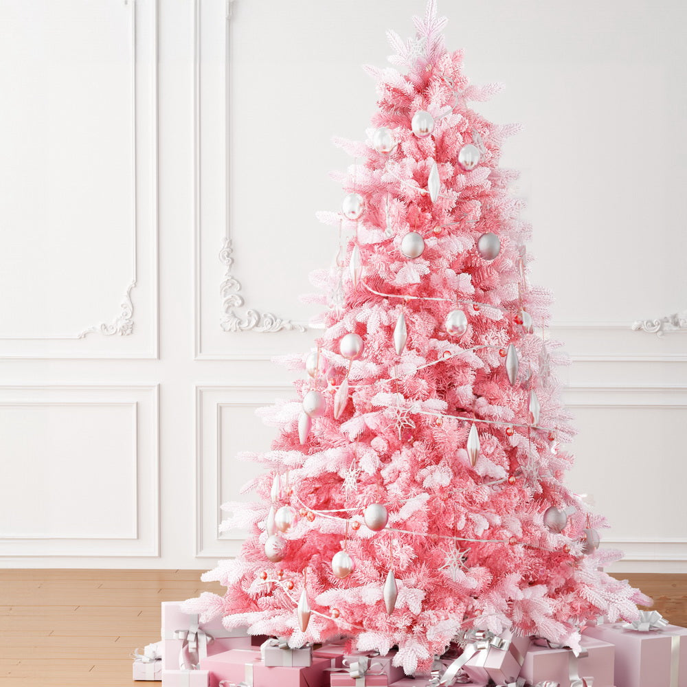 Christmas Tree Pink Snowy - 1.8m