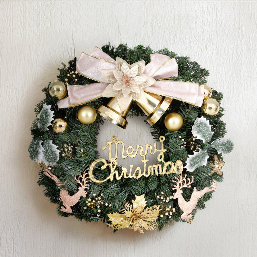 Wreath with Flowers and Baubles