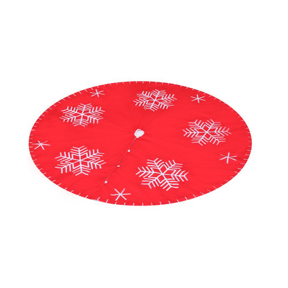 Snowflake Tree Skirt - Red (120cm)