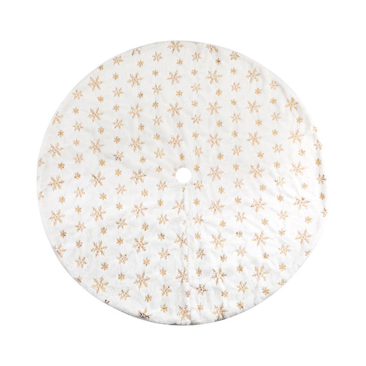 Snowflake Tree Skirt - White (120cm)