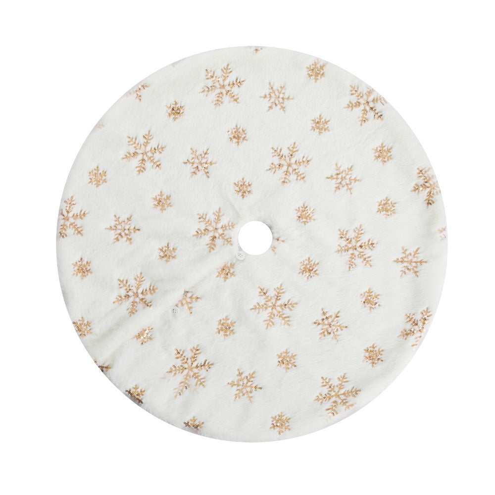 Snowflake Tree Skirt - White (90cm)