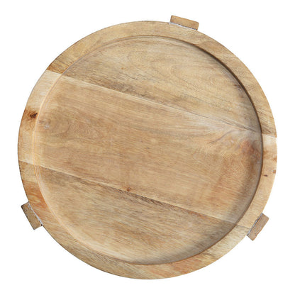 Mango Wood Round Footed Cake Stand