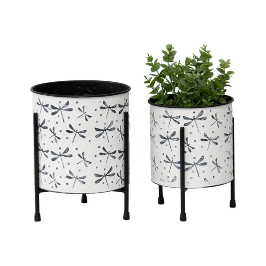 Dragonfly Planters - Set of 2