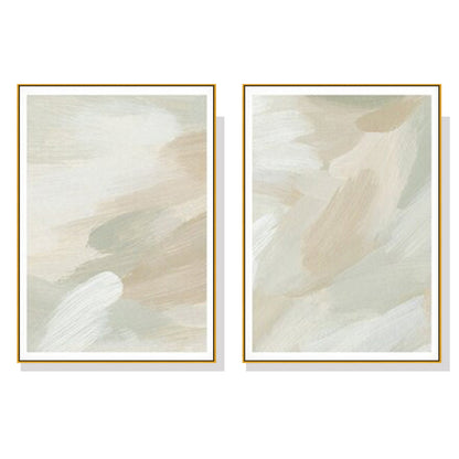 Beige and Sage Green Wall Art (Set of 2)