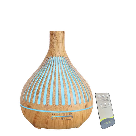 Narrow Top Wood Aroma Diffuser and Remote - 400ml