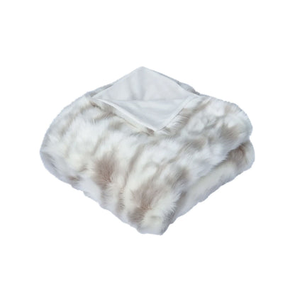 Lynx Wild Cat Faux Fur Throw Rug