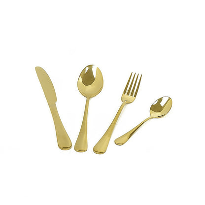 24-piece Gold Stainless Steel Cutlery Set